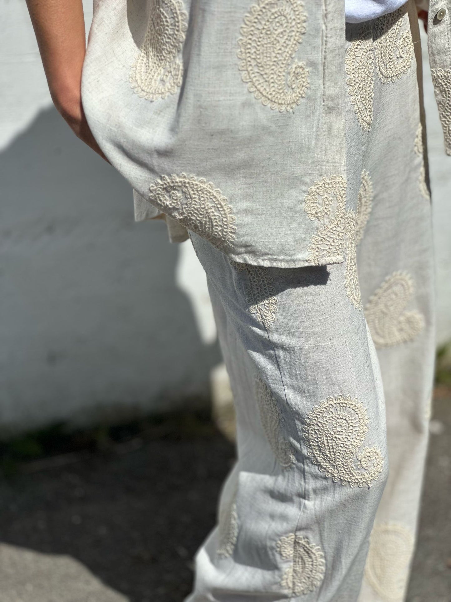 PANTALON CACHEMIRE BEIGE