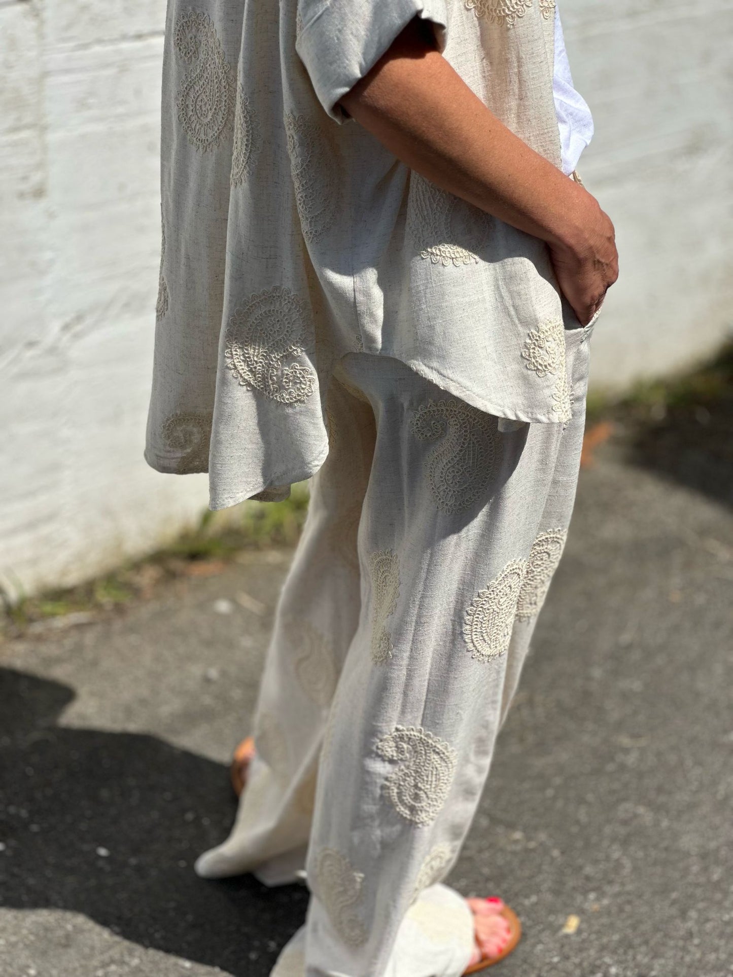 PANTALON CACHEMIRE BEIGE