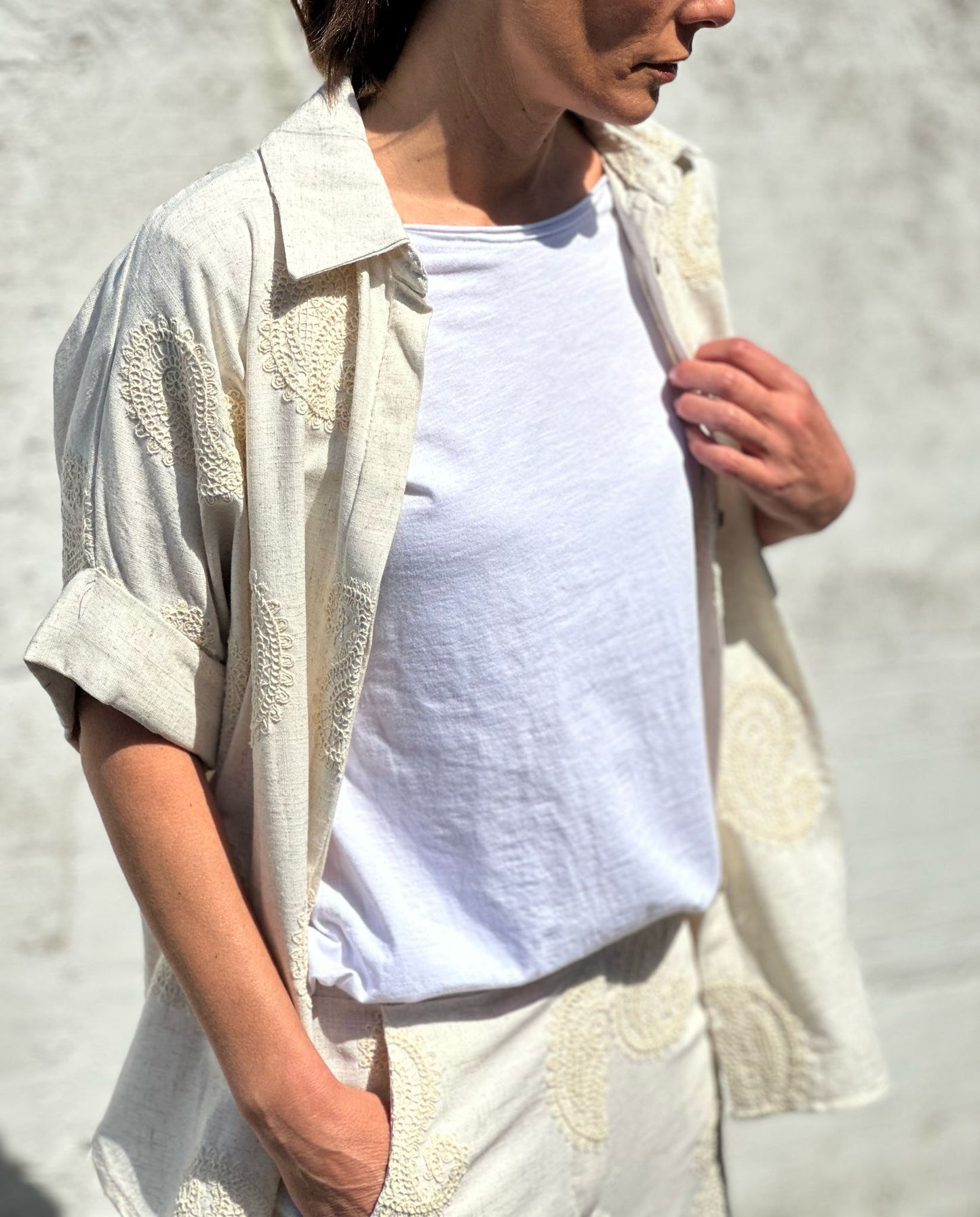 CAMISA CACHEMIRE BEIGE