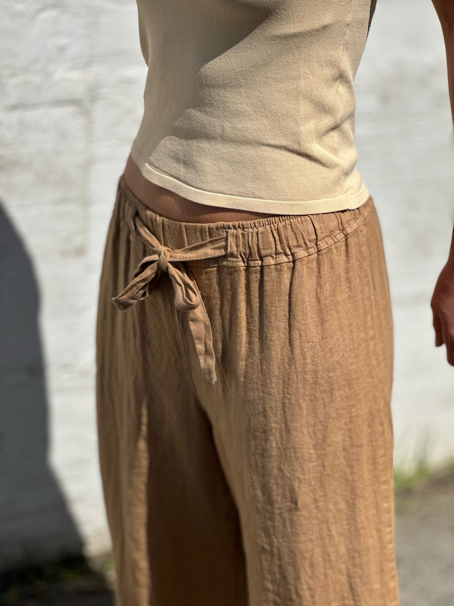 PANTALON 100% LINO