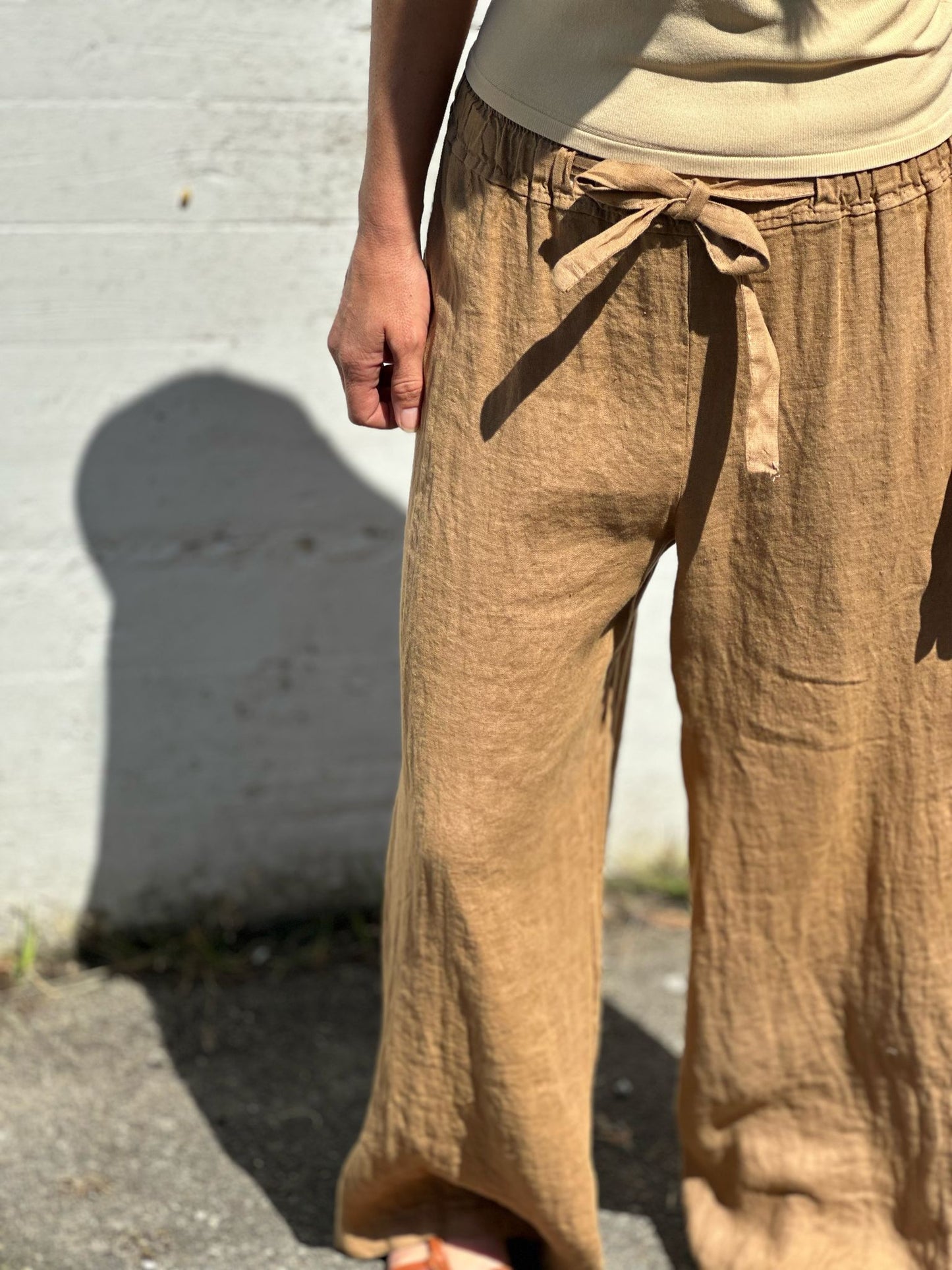PANTALON 100% LINO