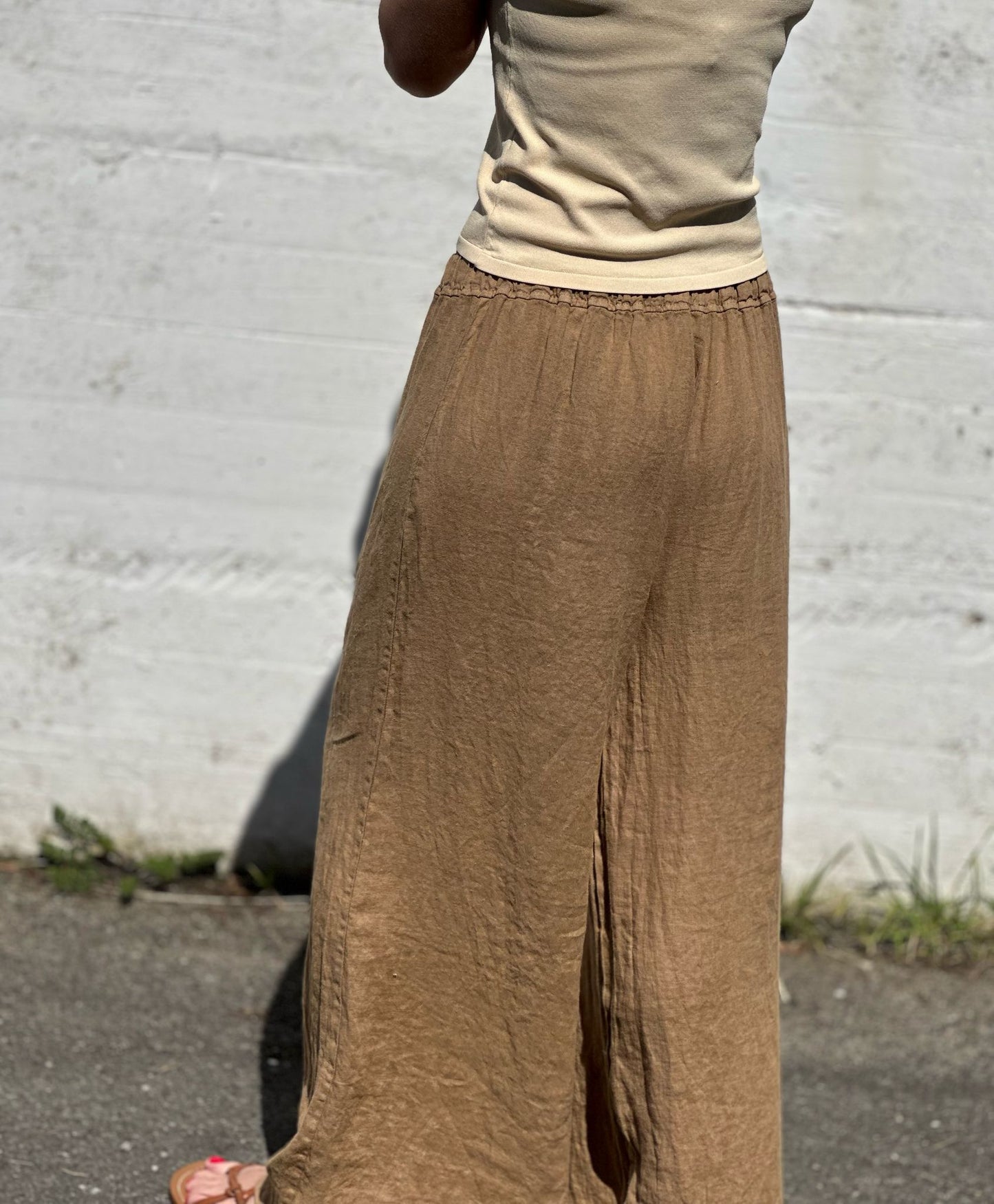 PANTALON 100% LINO