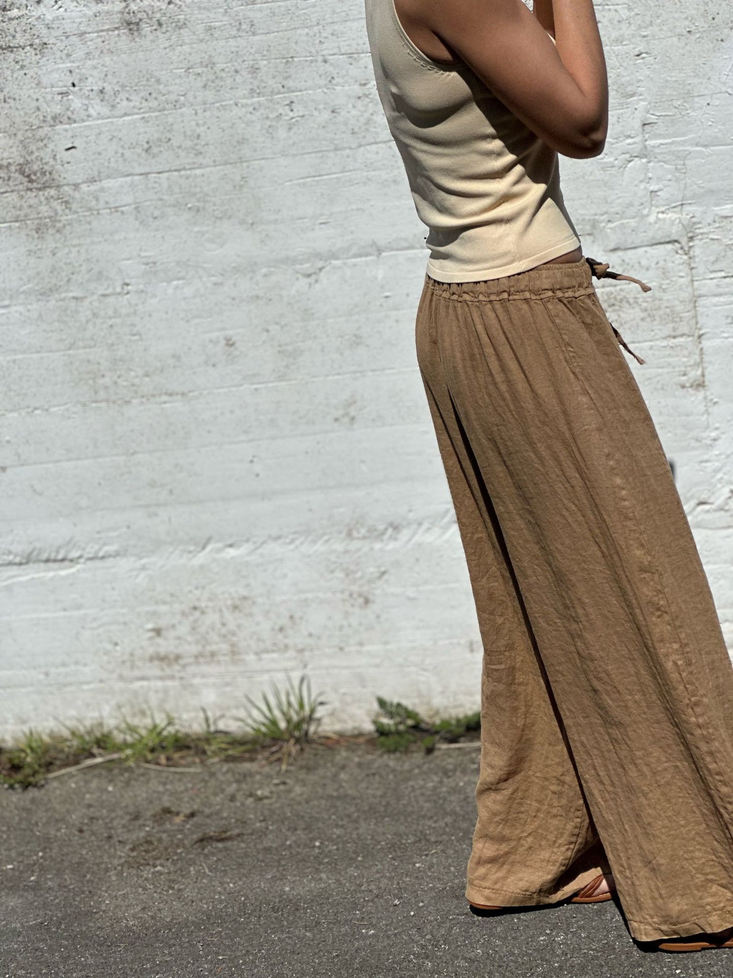 PANTALON 100% LINO
