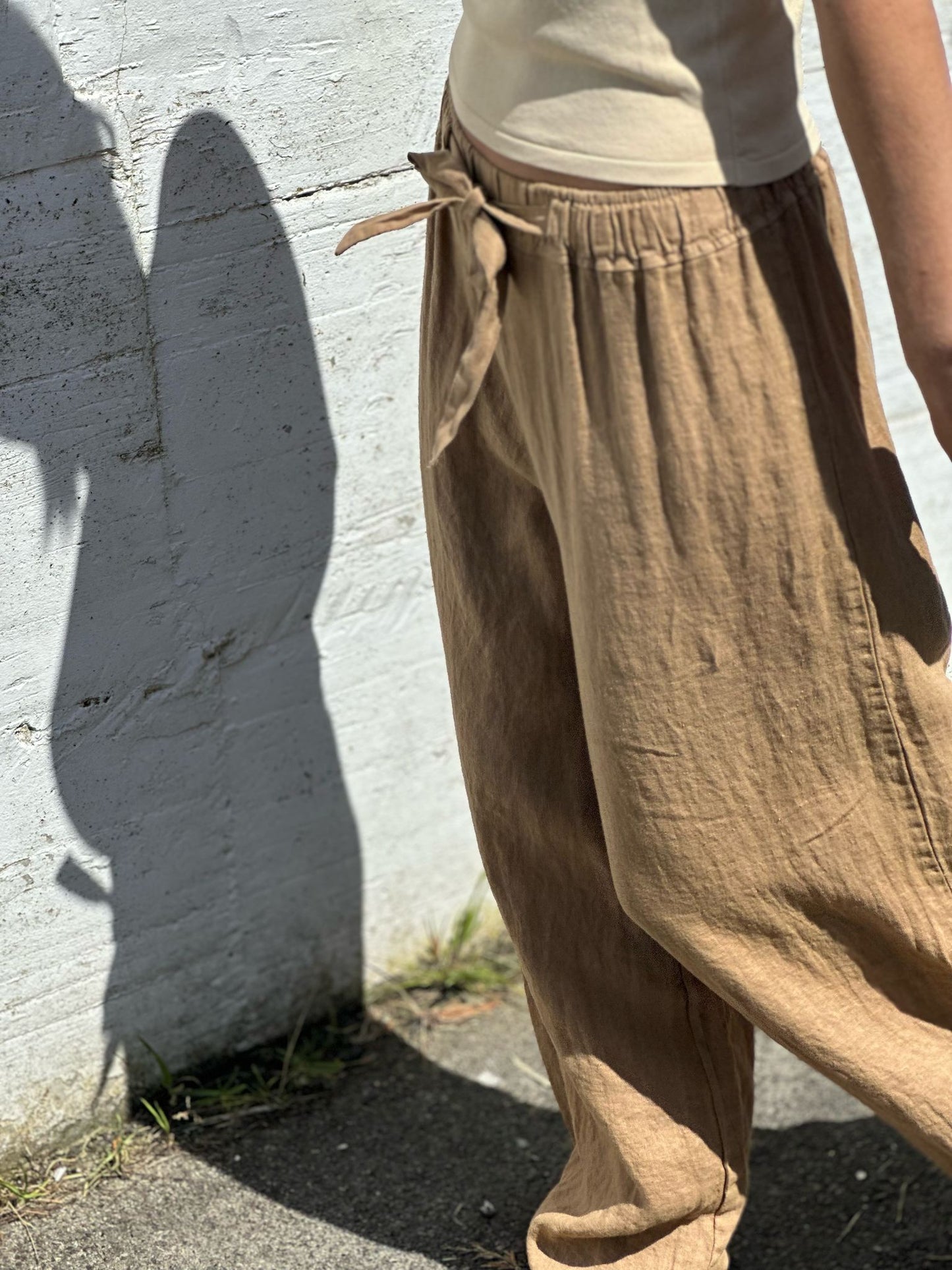 PANTALON 100% LINO