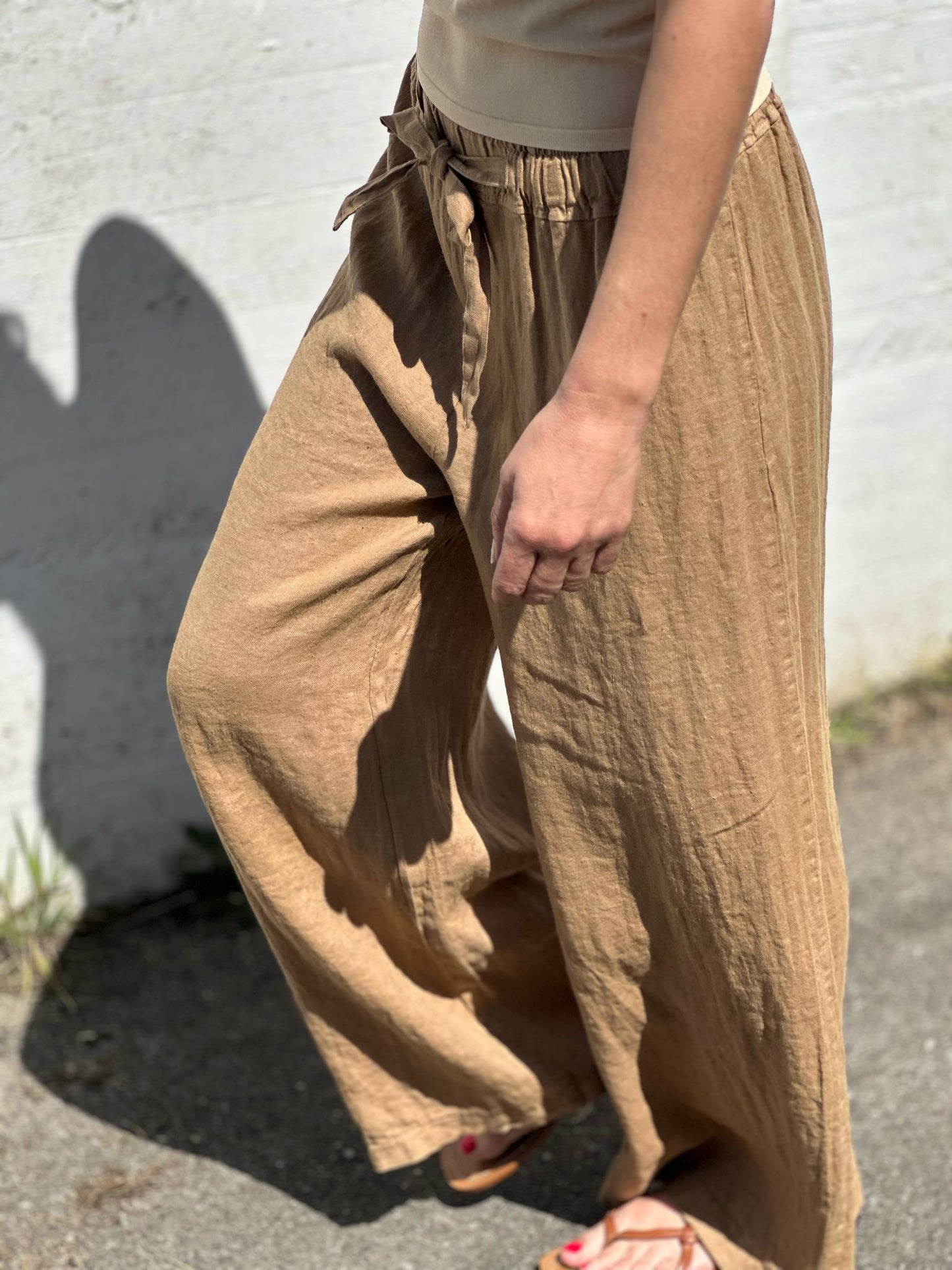 PANTALON 100% LINO