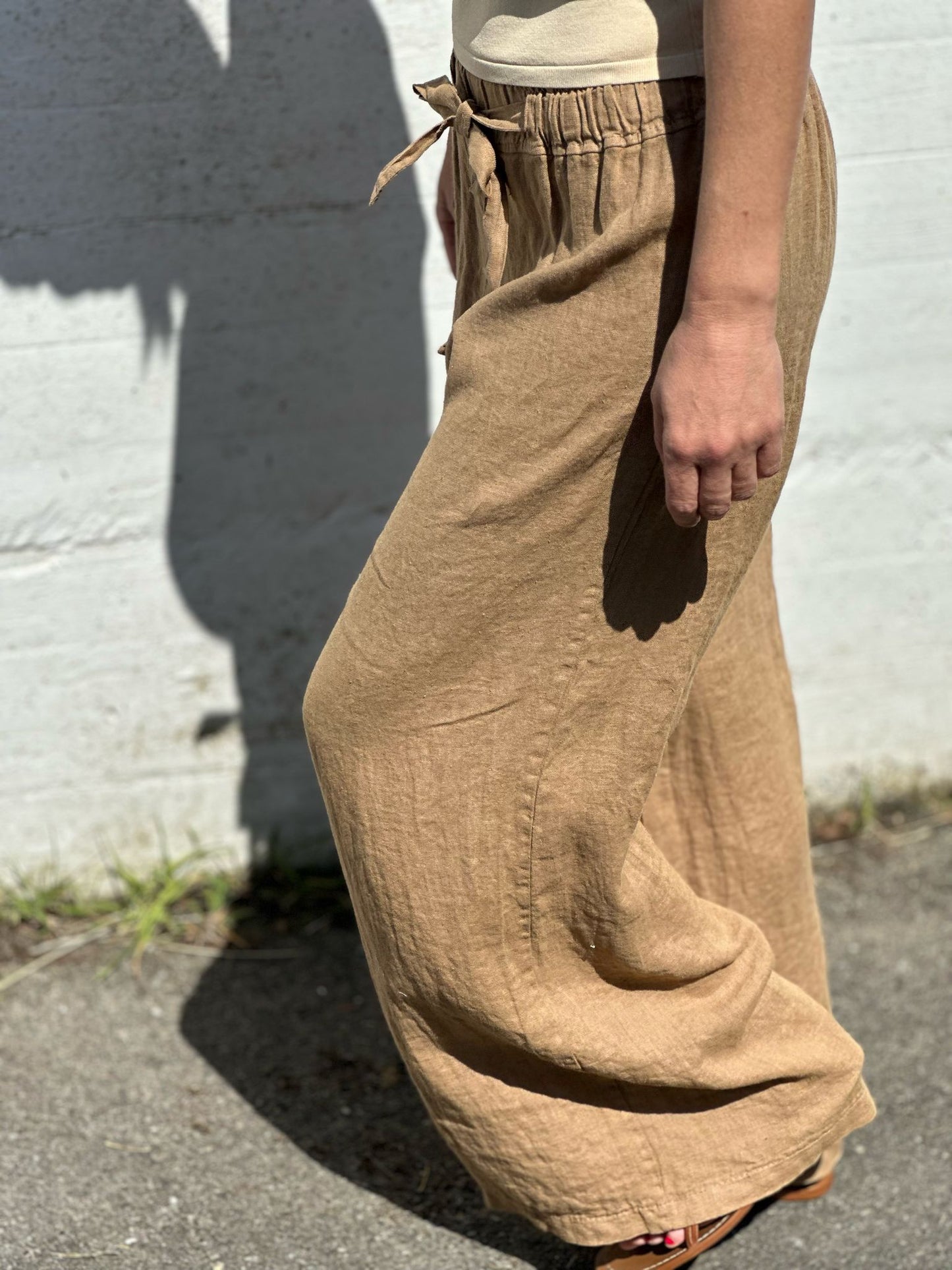 PANTALON 100% LINO