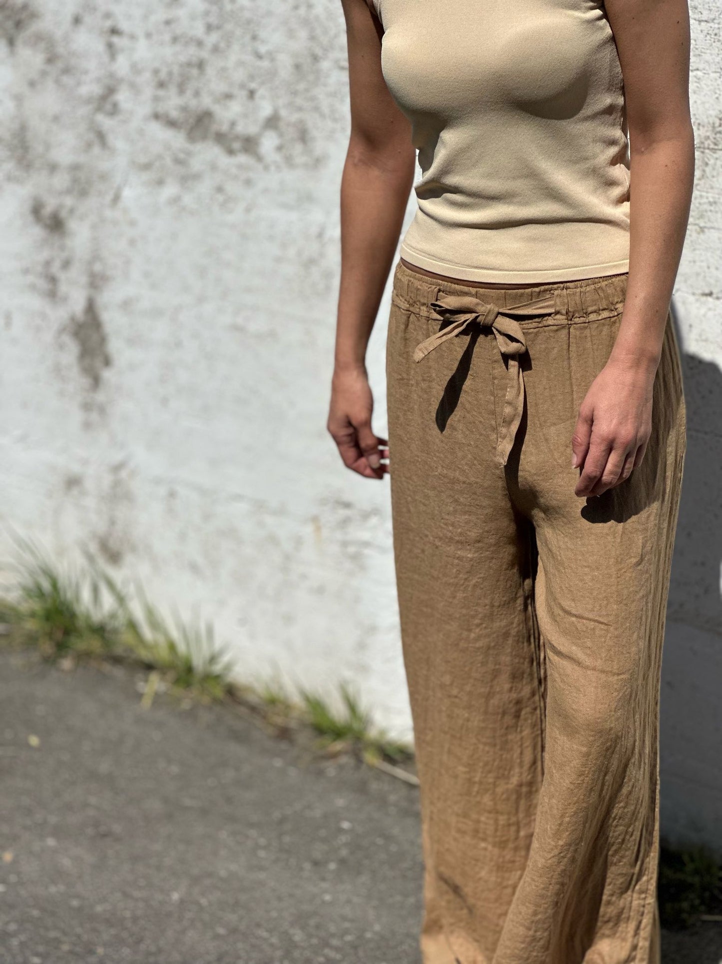 PANTALON 100% LINO