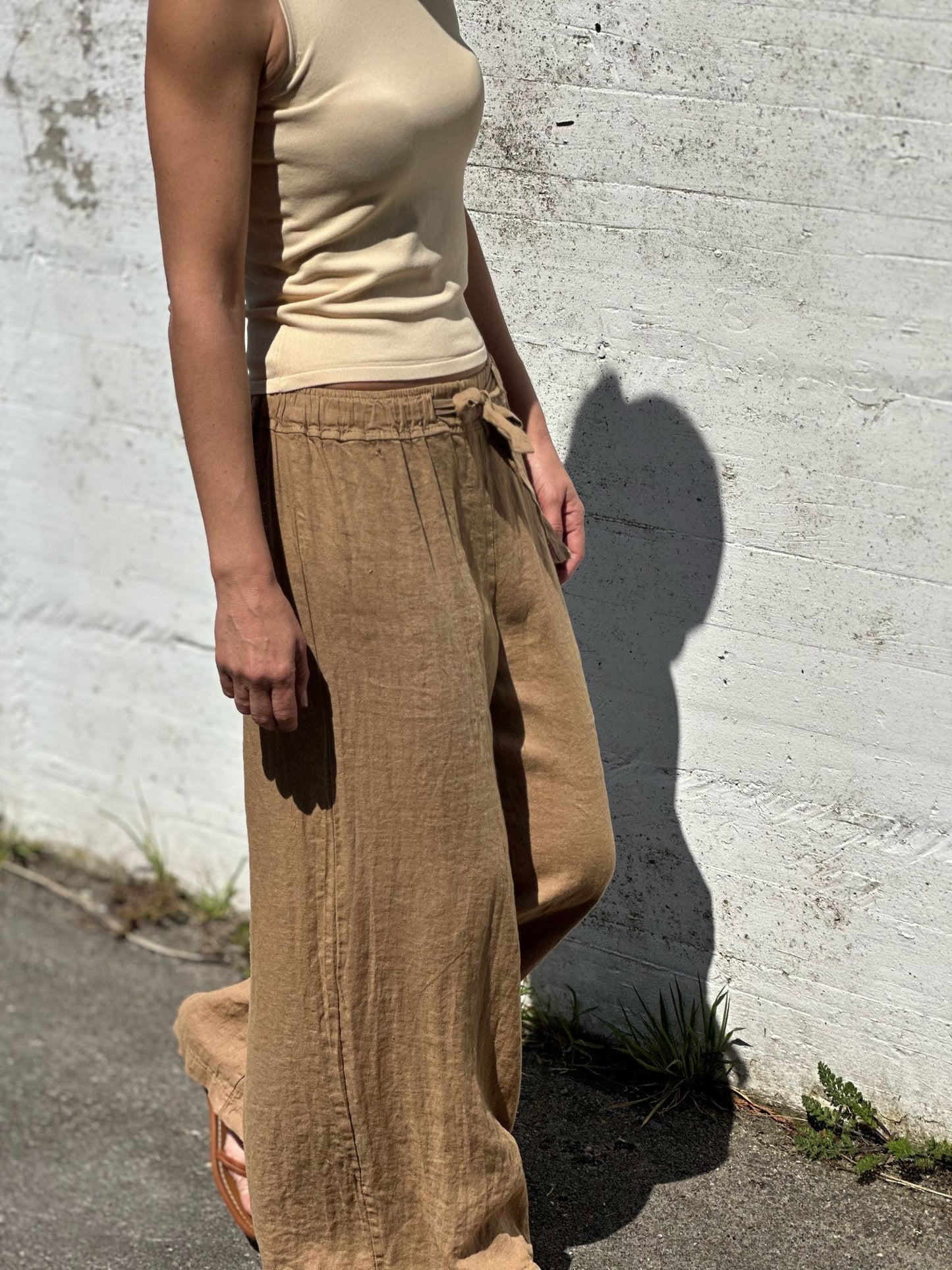 PANTALON 100% LINO