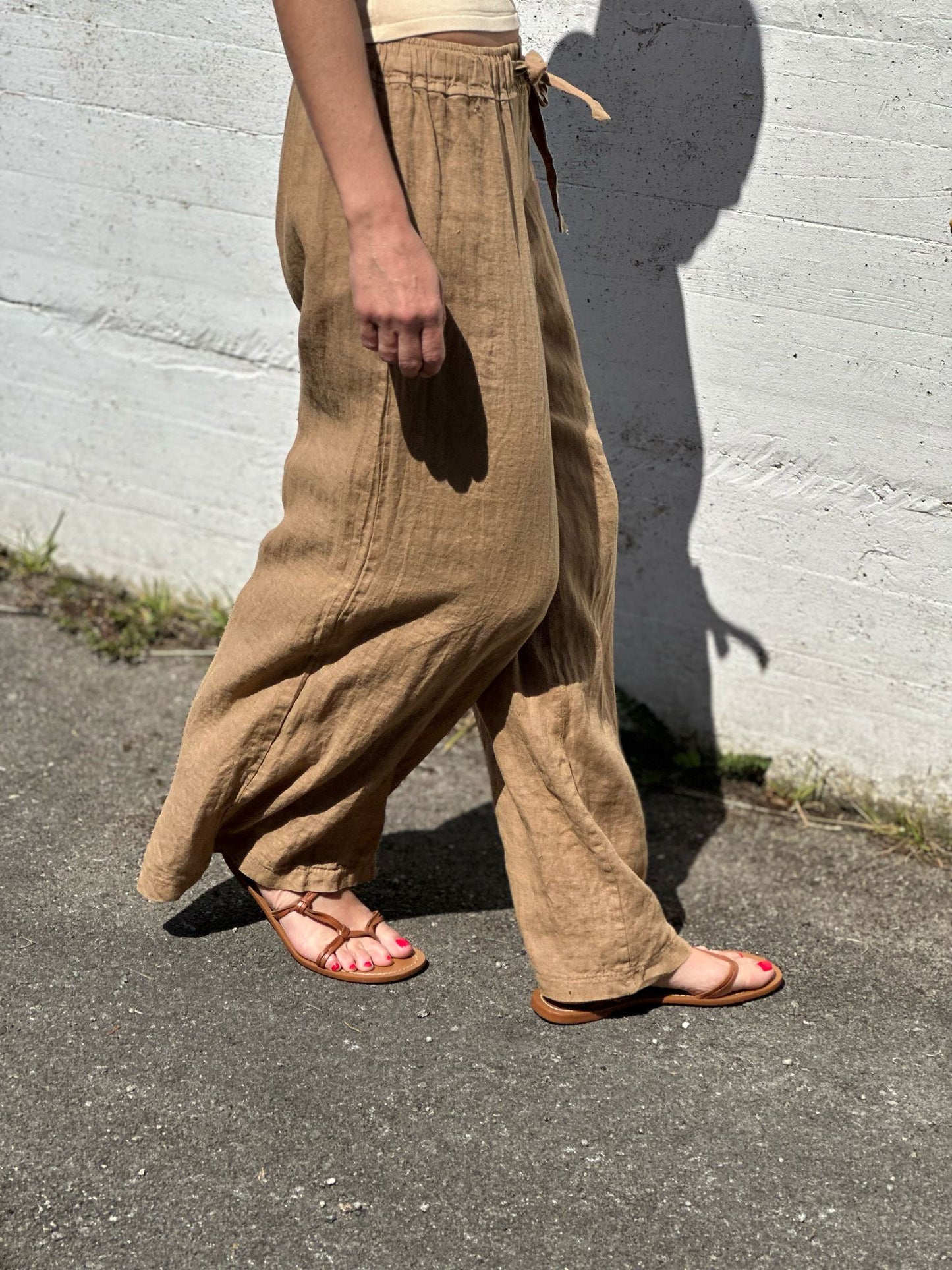 PANTALON 100% LINO