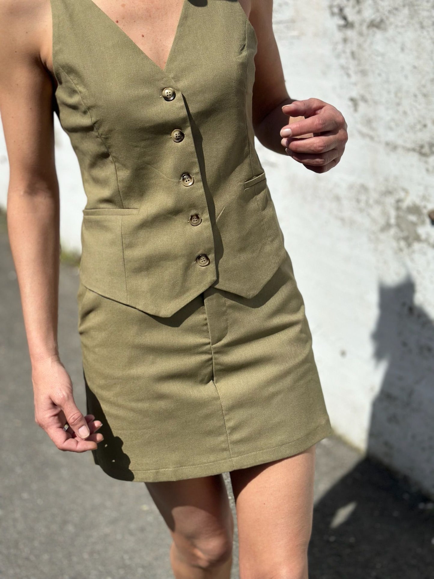 CONJUNTO CHALECO VERDE