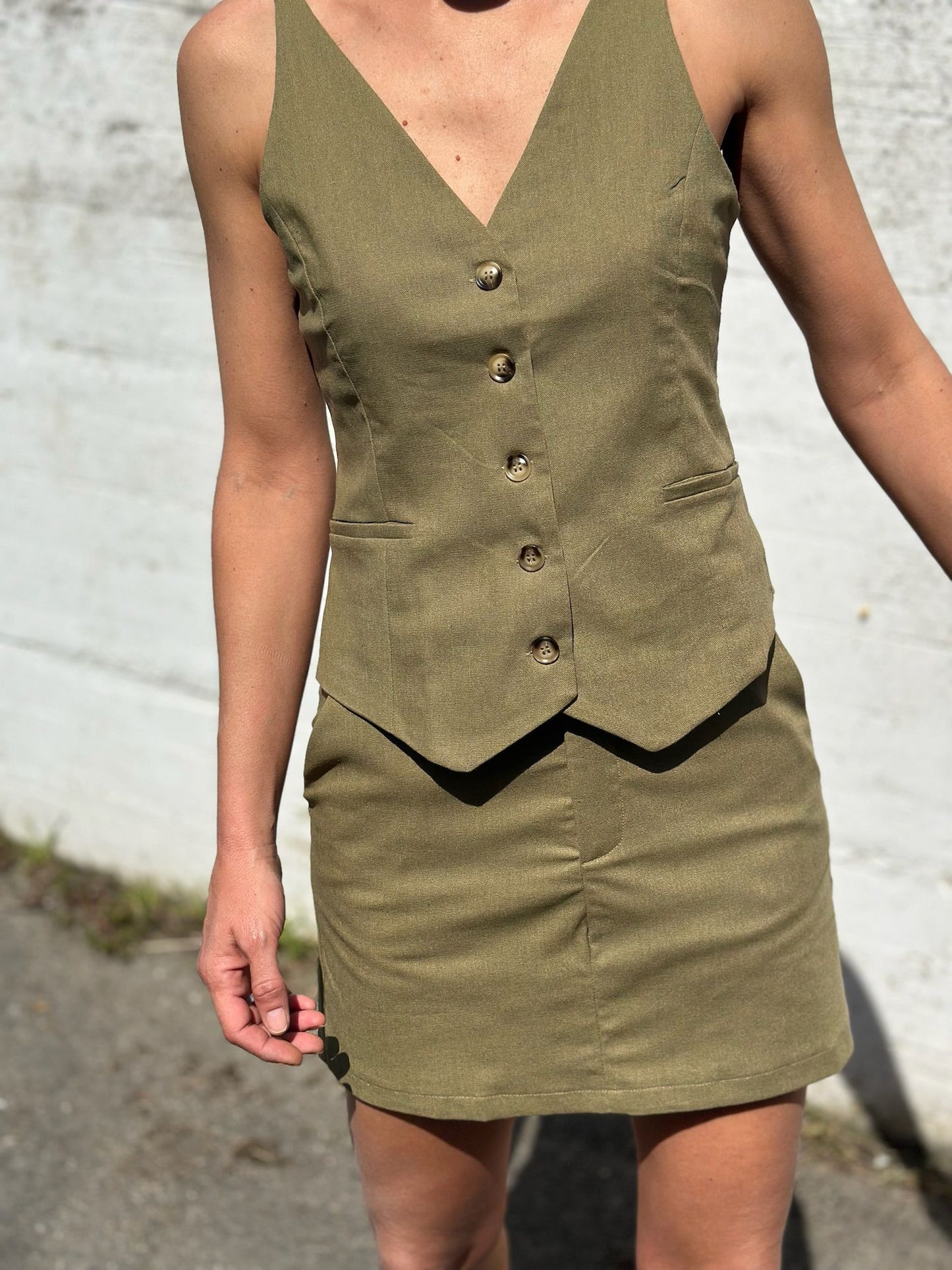 CONJUNTO CHALECO VERDE