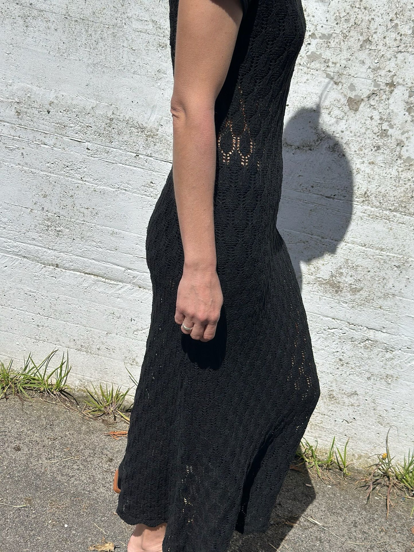 VESTIDO NEGRO CROCHET