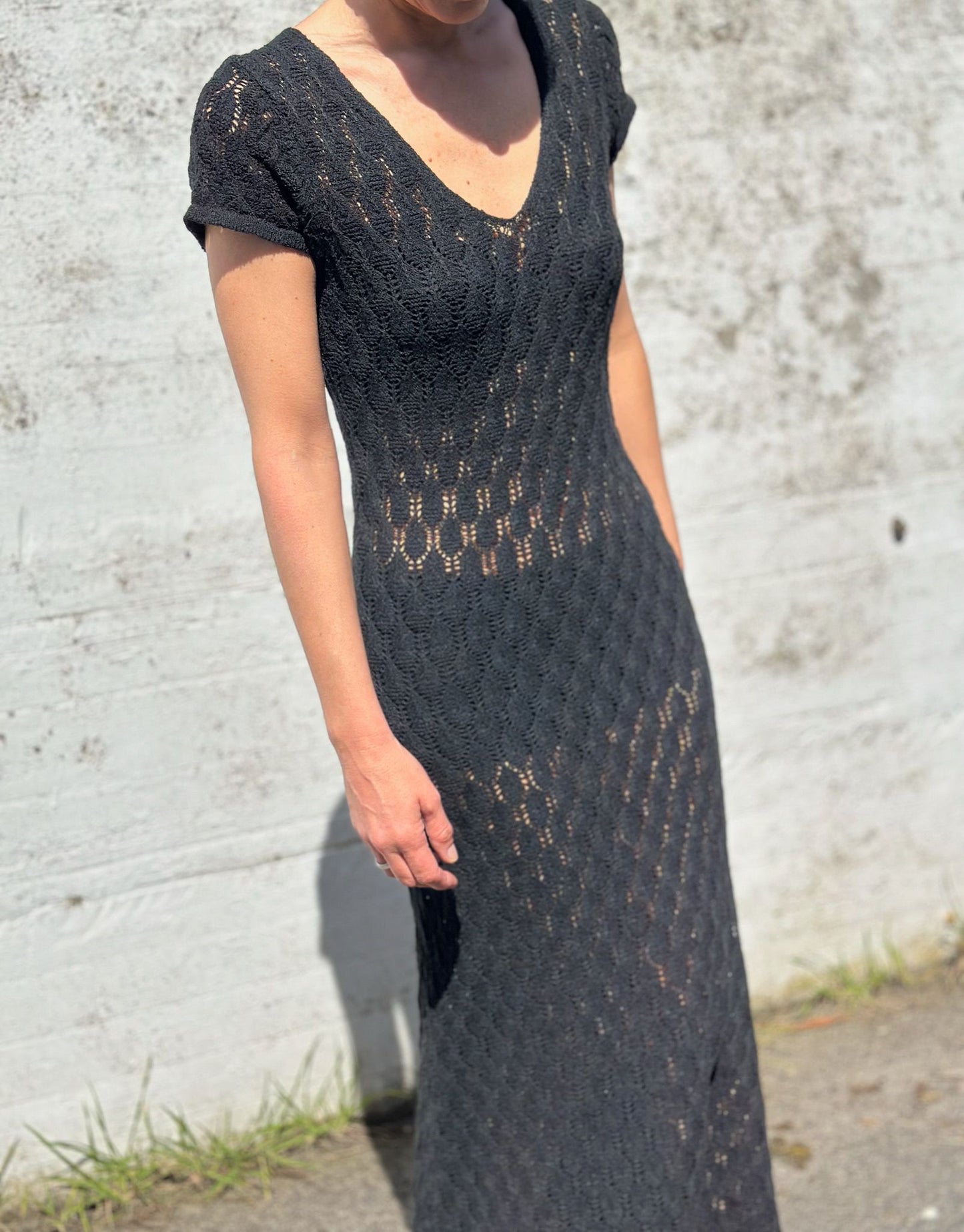 VESTIDO NEGRO CROCHET