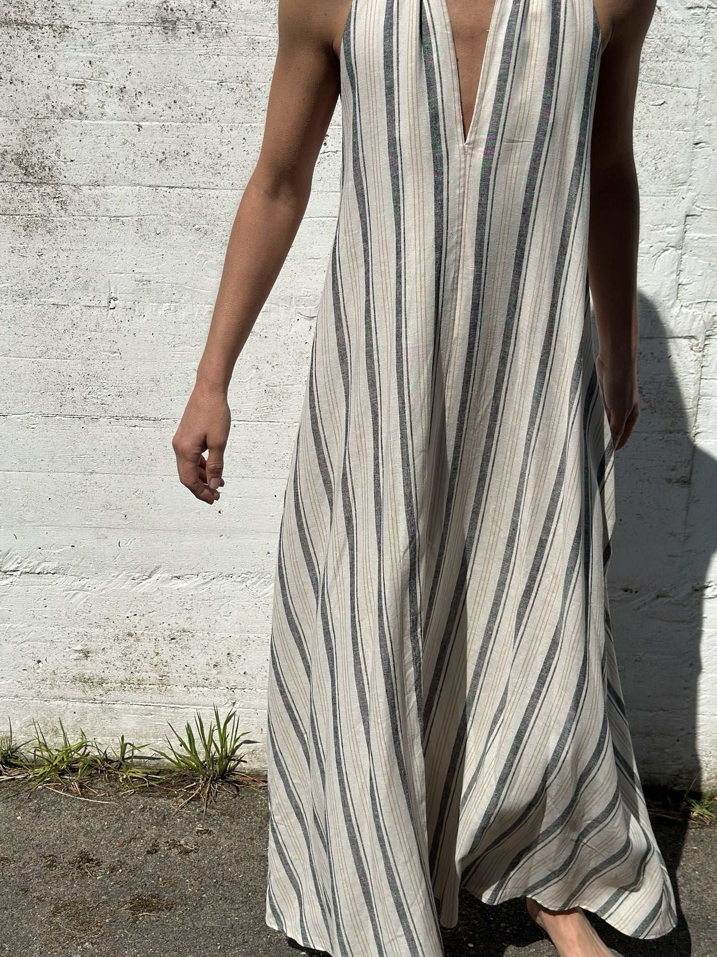 VESTIDO LINO RAYAS