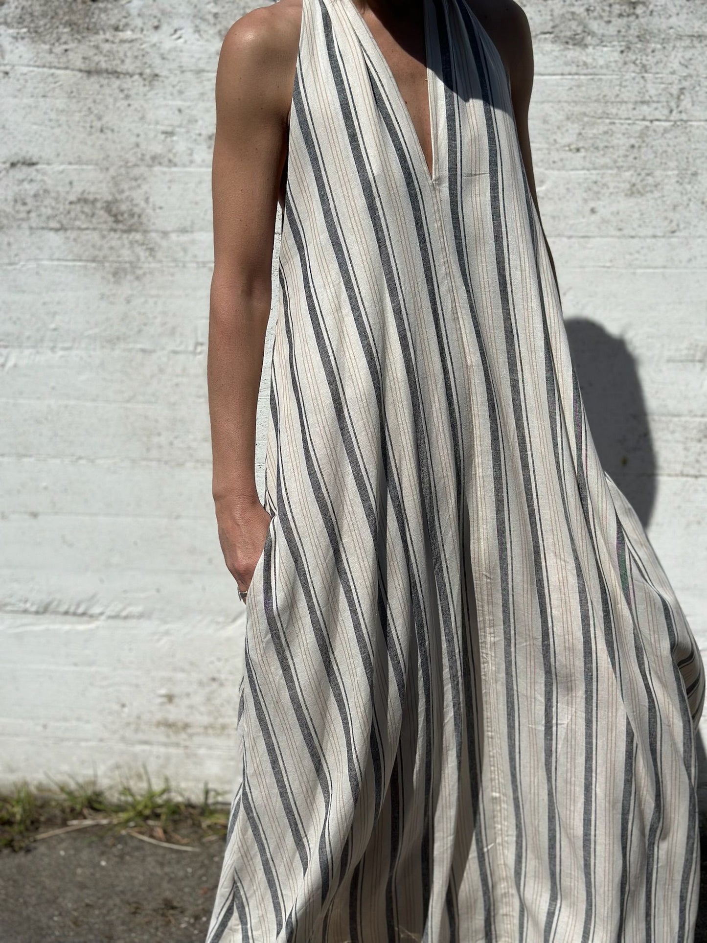 VESTIDO LINO RAYAS