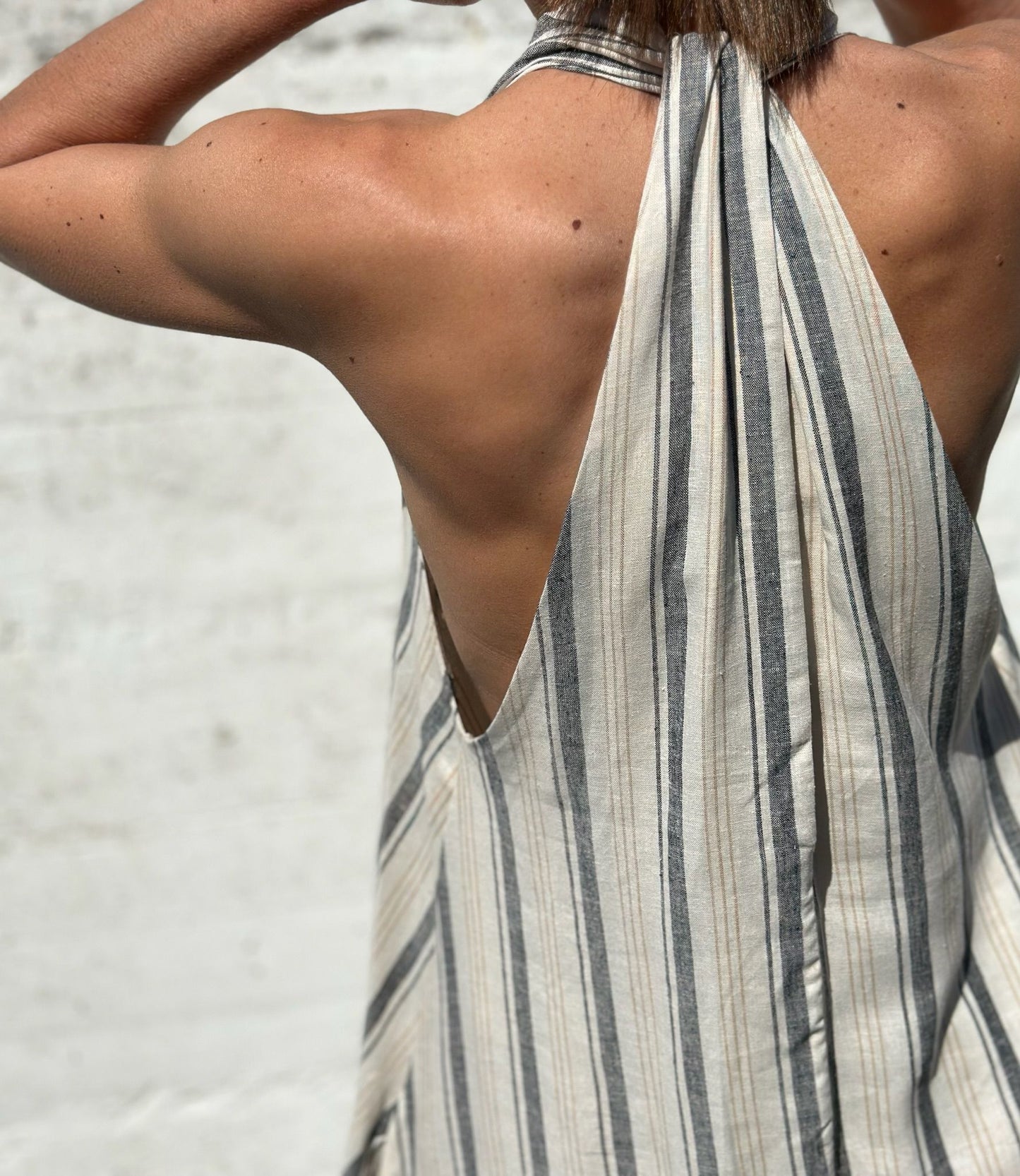 VESTIDO LINO RAYAS