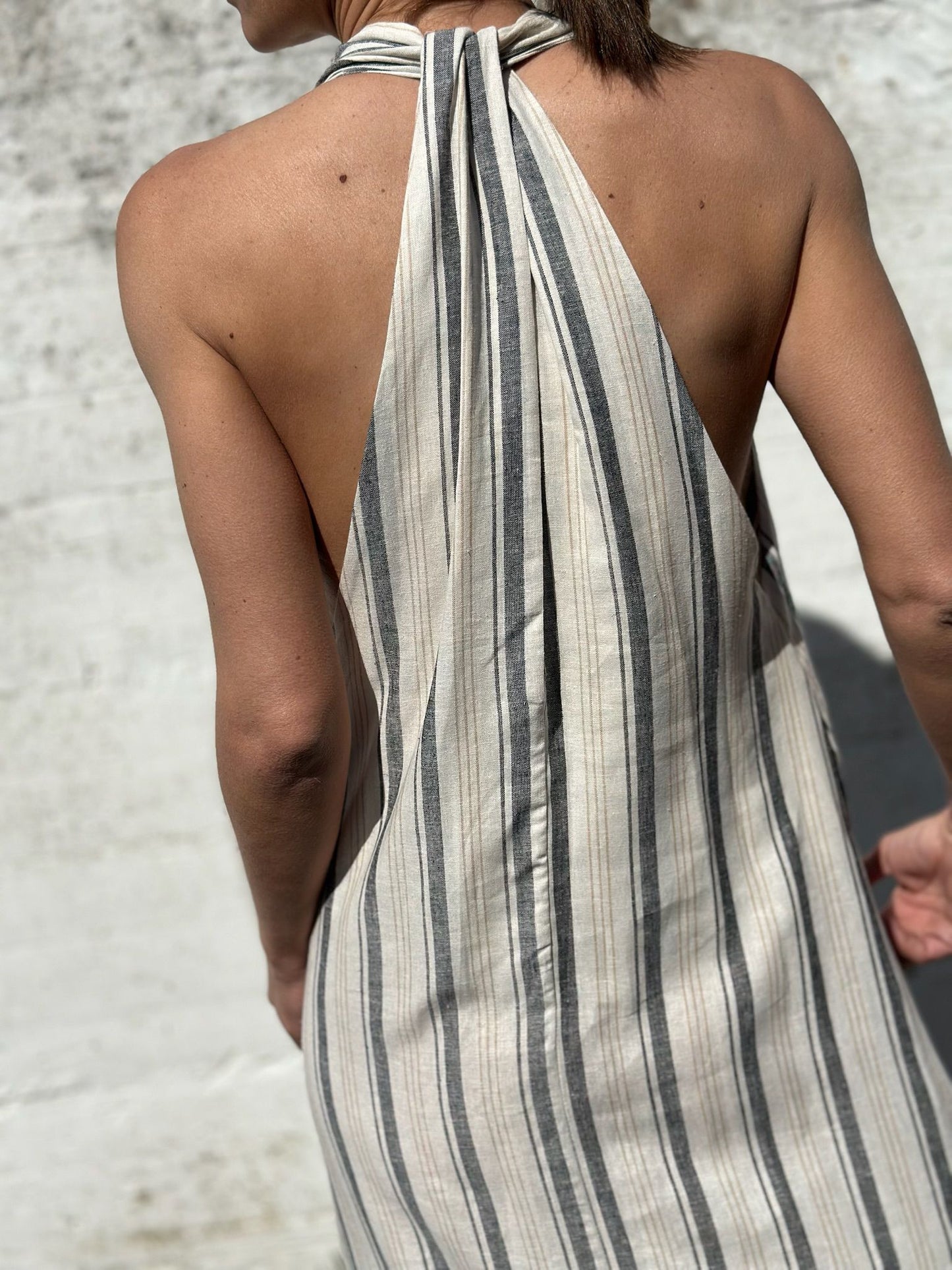 VESTIDO LINO RAYAS