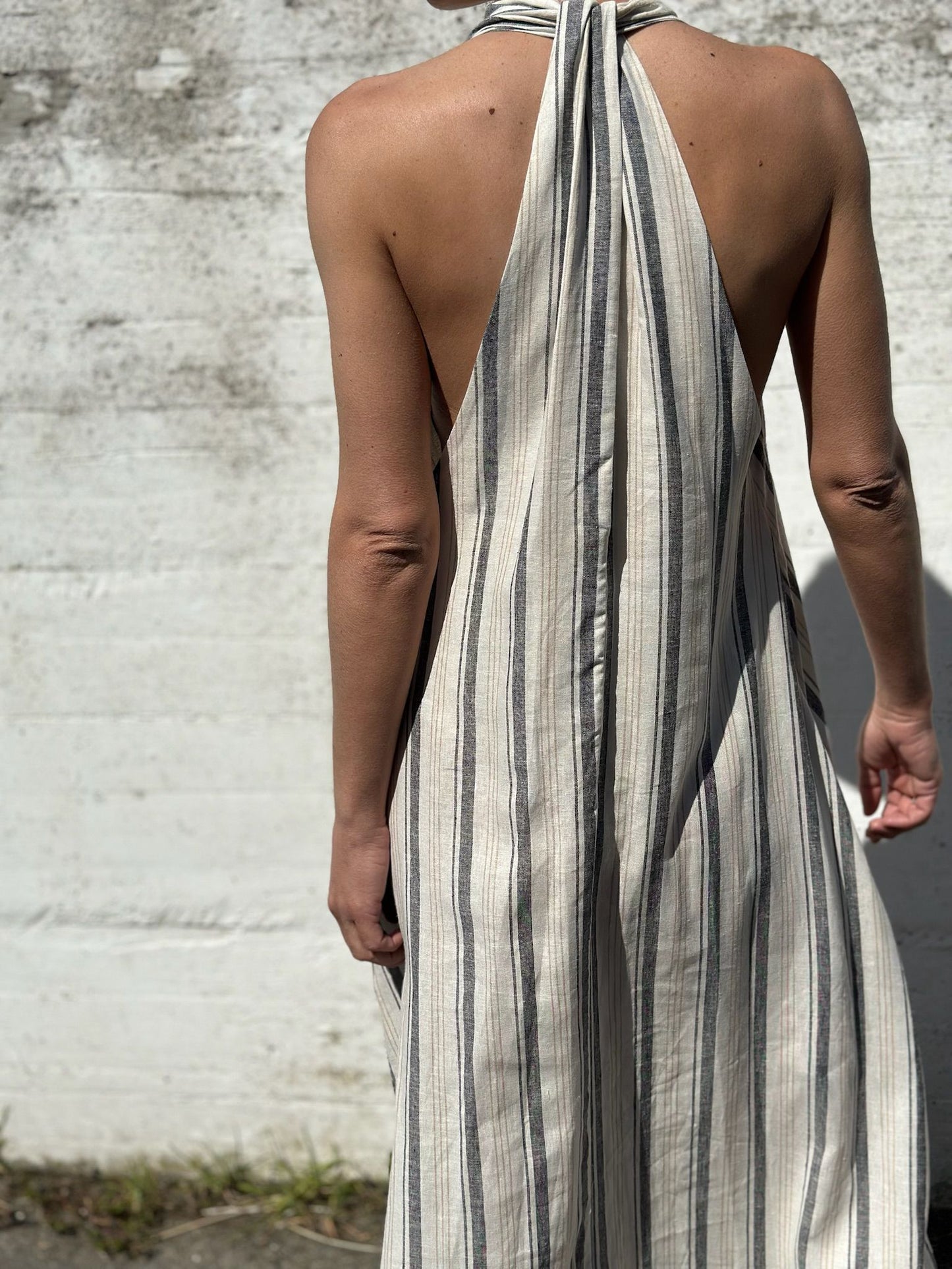 VESTIDO LINO RAYAS