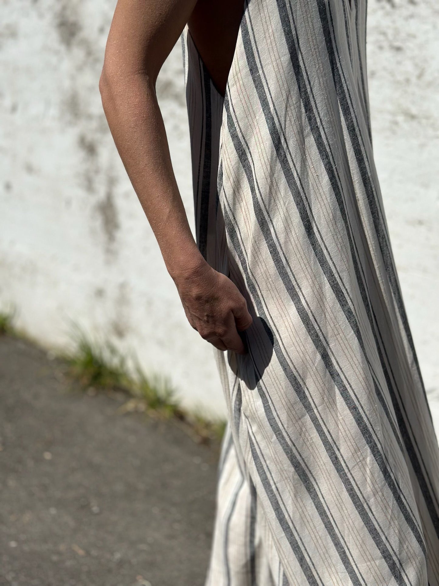 VESTIDO LINO RAYAS