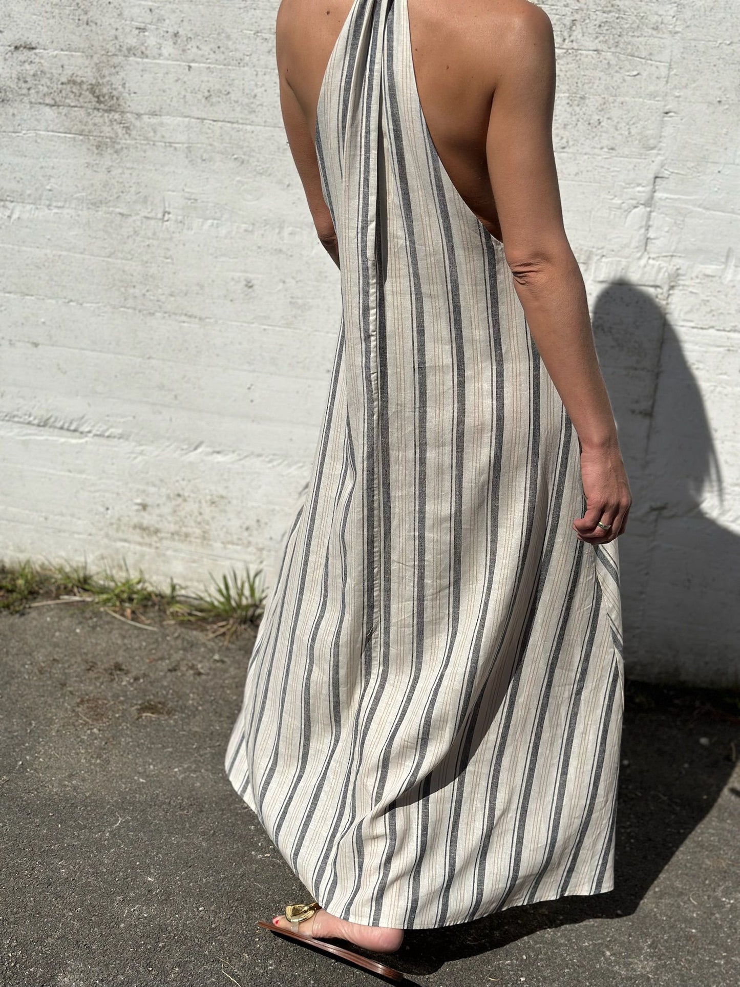 VESTIDO LINO RAYAS