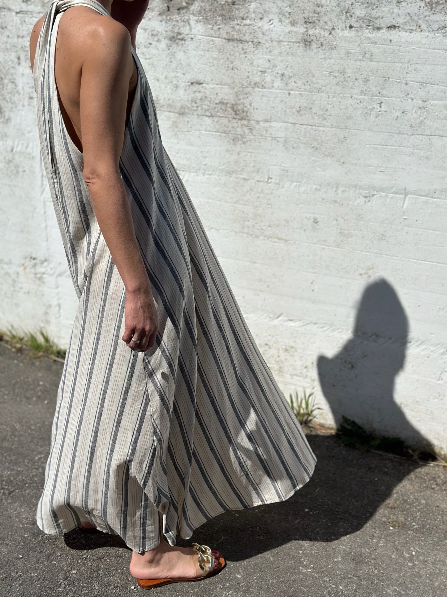 VESTIDO LINO RAYAS