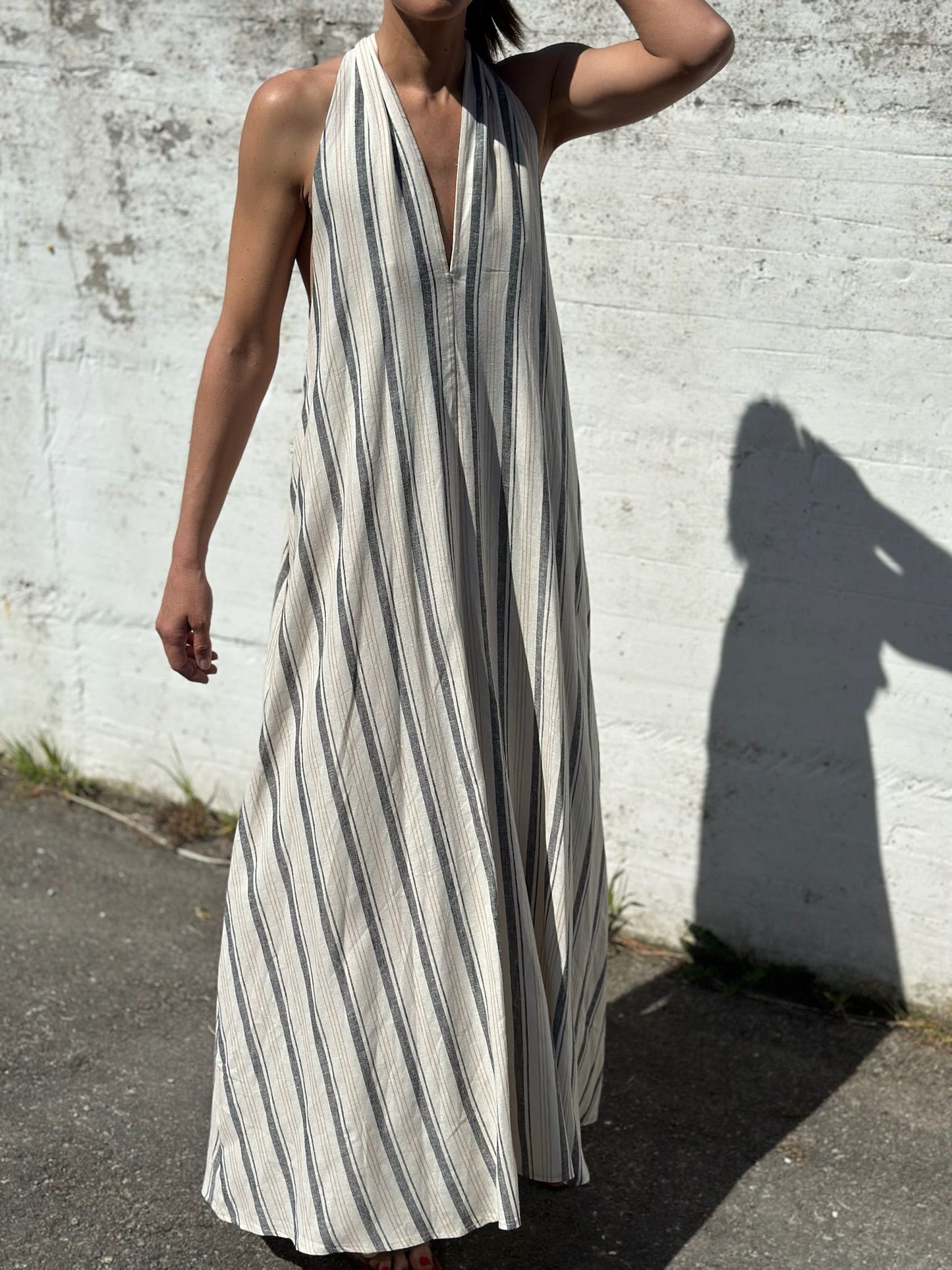 VESTIDO LINO RAYAS