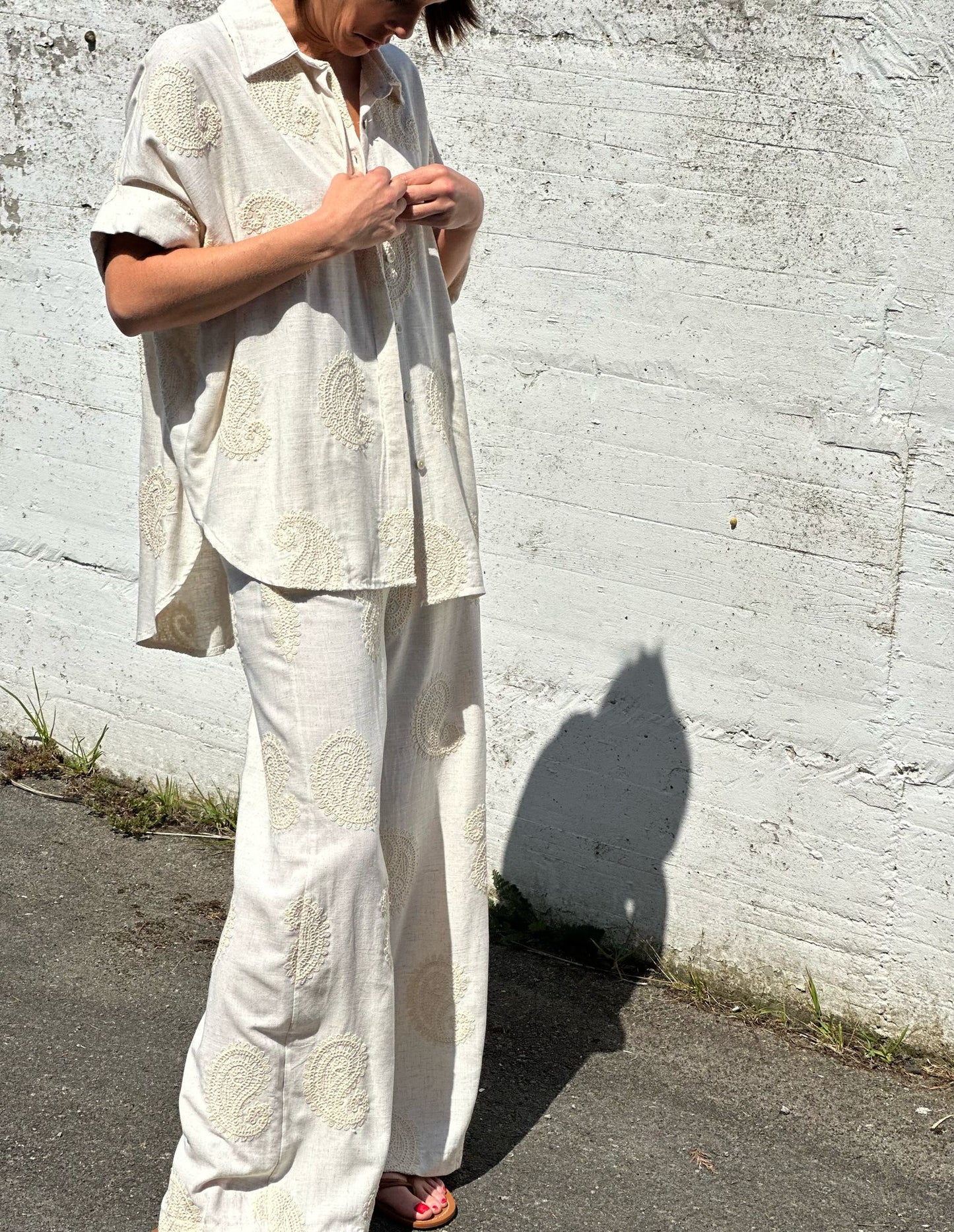 PANTALON CACHEMIRE BEIGE