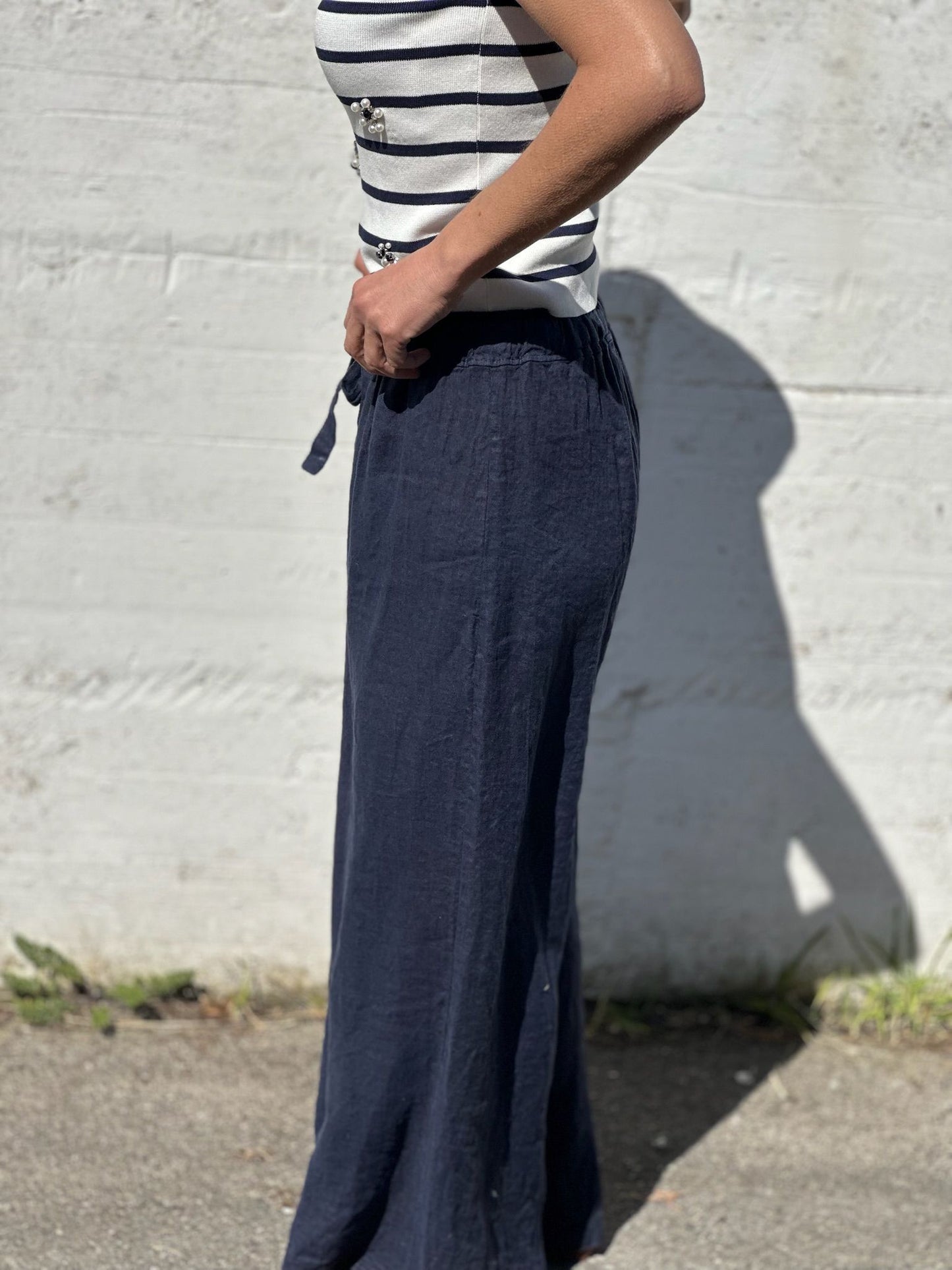 PANTALON 100% LINO