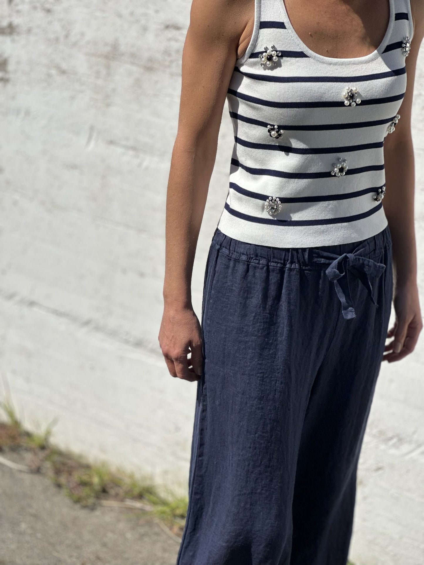 PANTALON 100% LINO