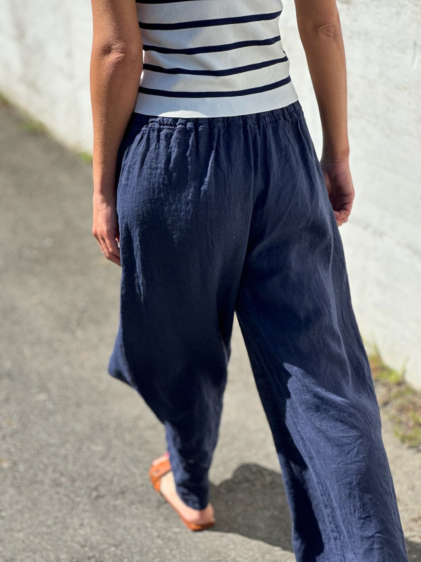 PANTALON 100% LINO