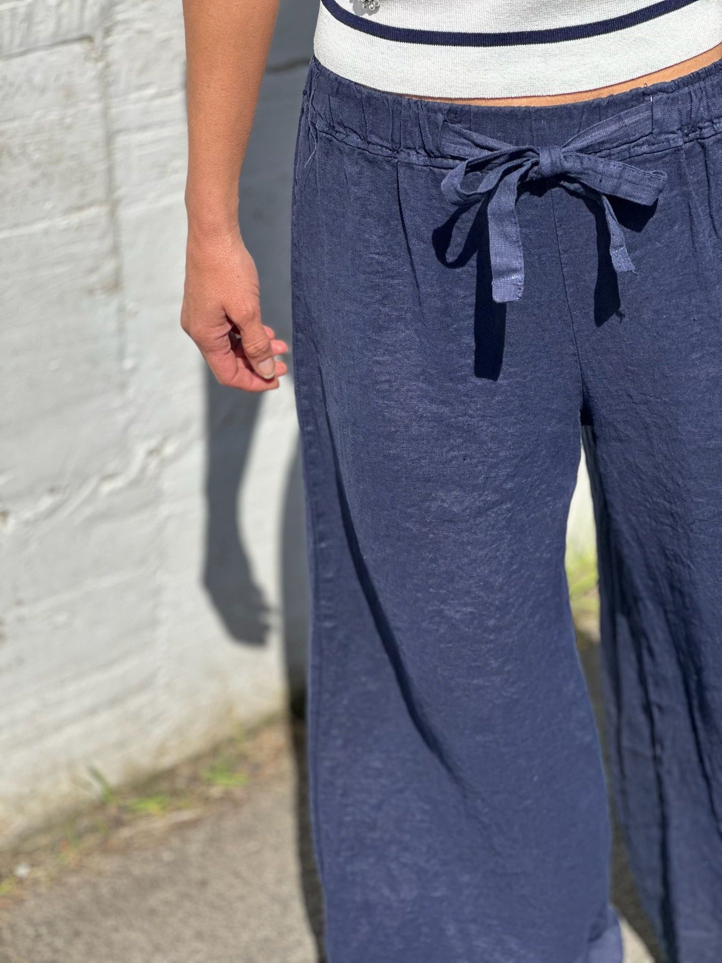 PANTALON 100% LINO