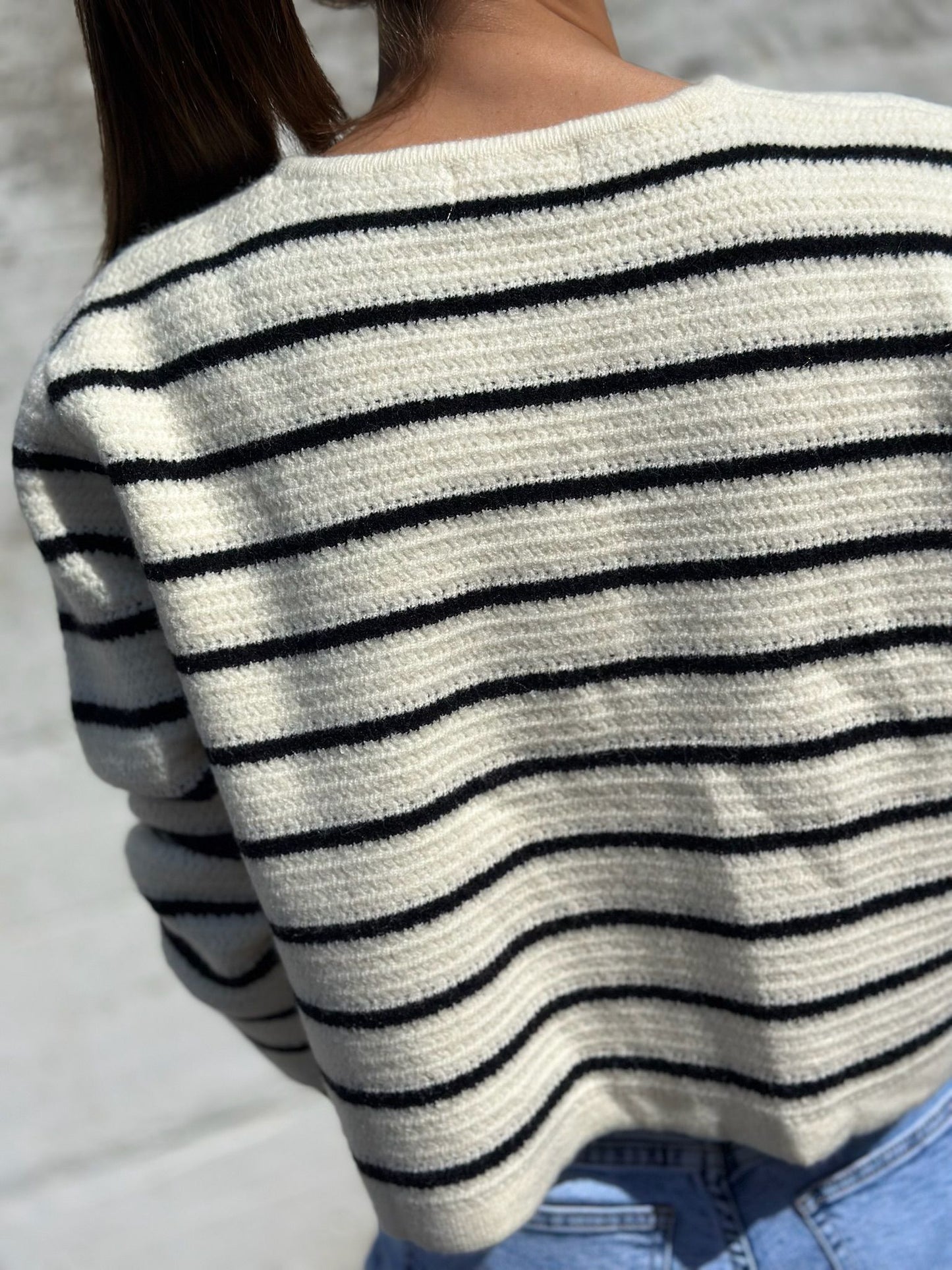 CHAQUETA CHANELITA RAYA MARINERA
