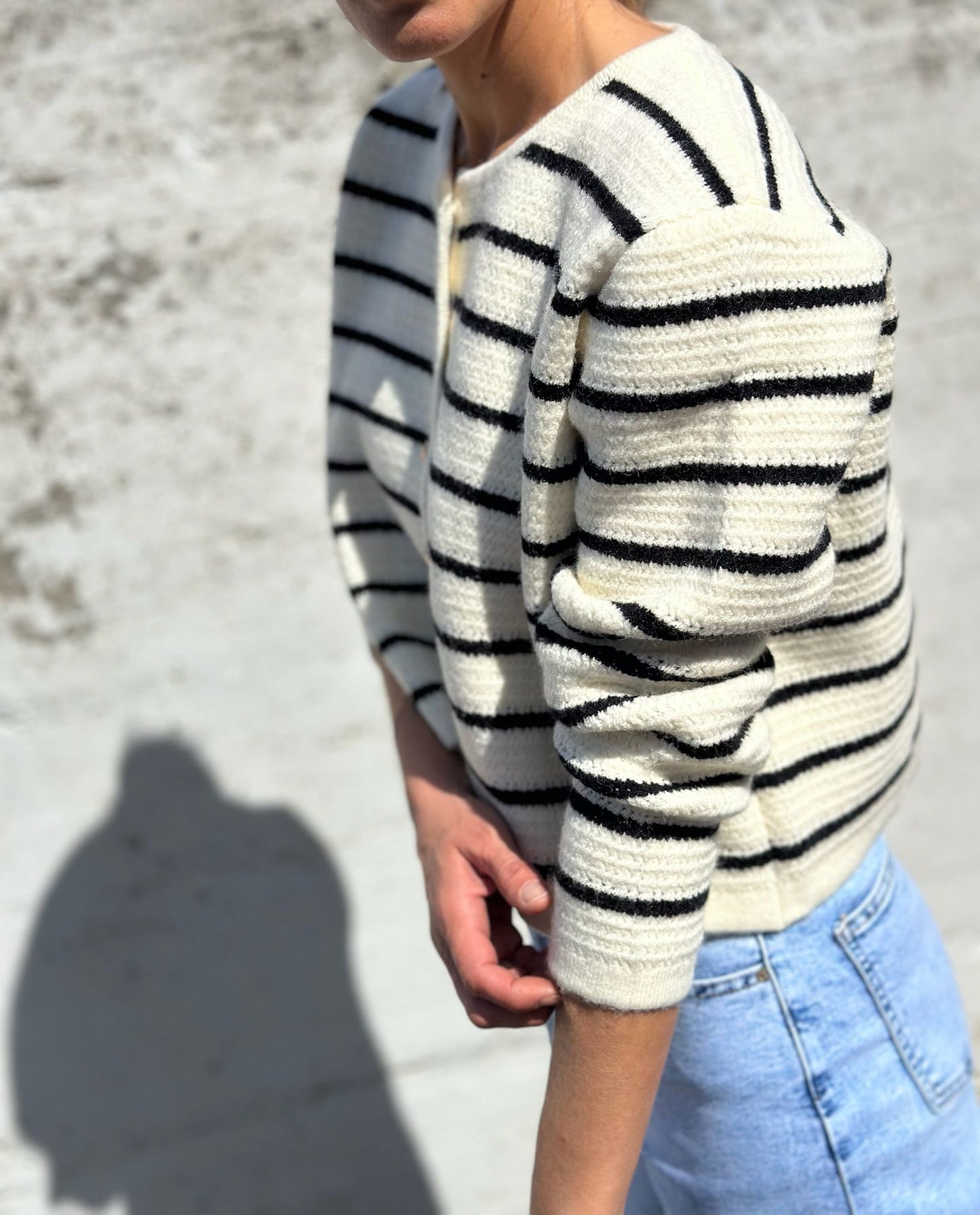 CHAQUETA CHANELITA RAYA MARINERA