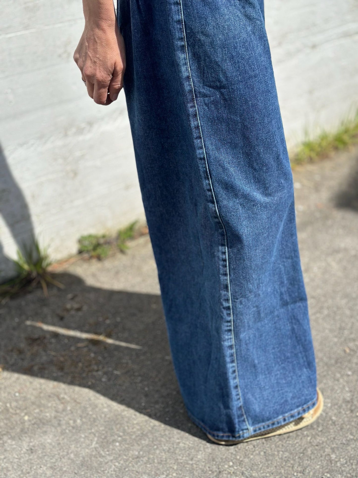 PANTALÓN VAQUERO PALAZZO PINZAS