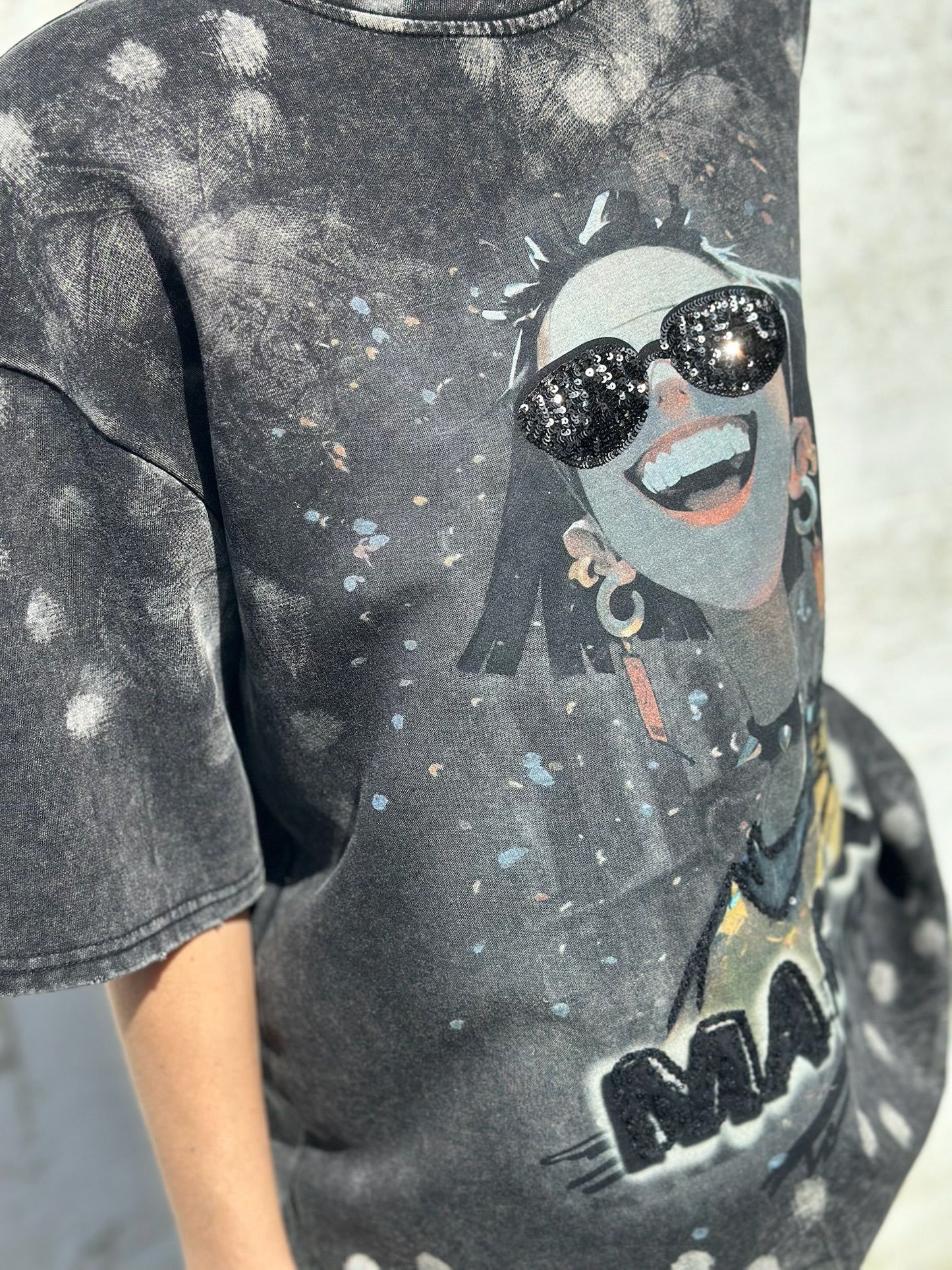 CAMISETA LARGA ONIX
