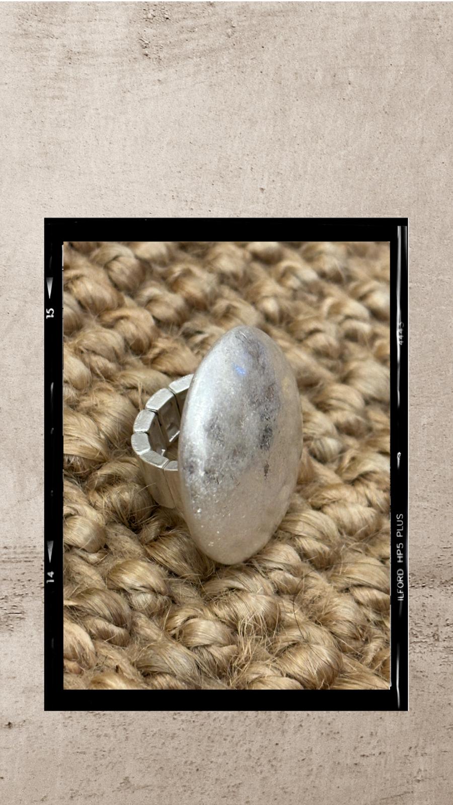 ANILLO PLANO PLATEADO