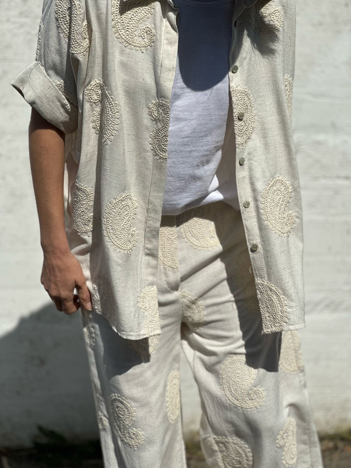PANTALON CACHEMIRE BEIGE