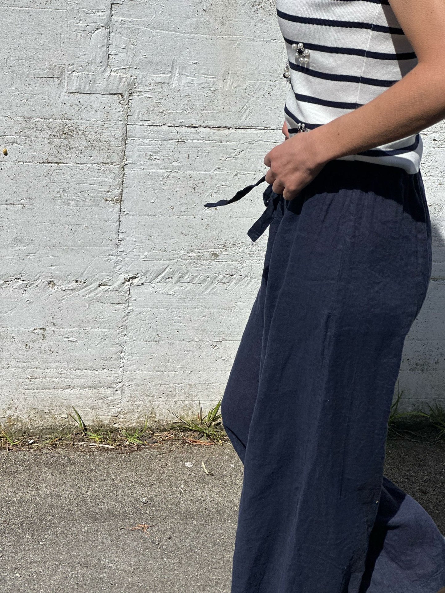 PANTALON 100% LINO