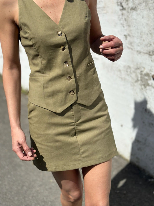 CONJUNTO CHALECO VERDE