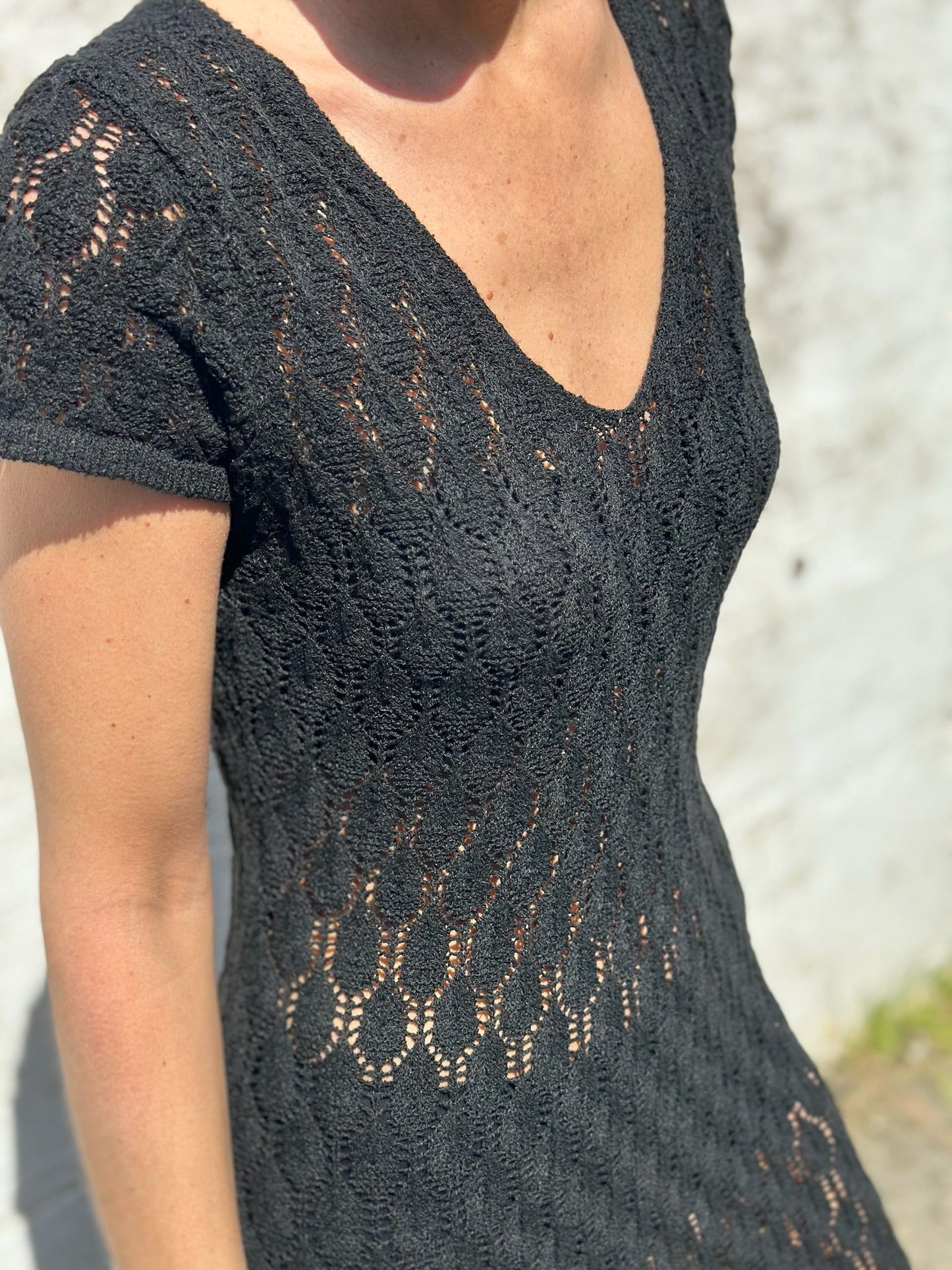 VESTIDO NEGRO CROCHET