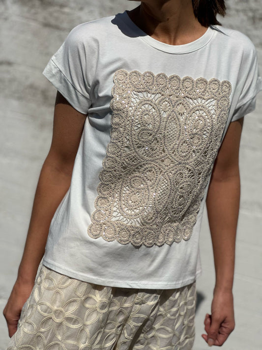 CAMISETA CROCHET DIAMANTE