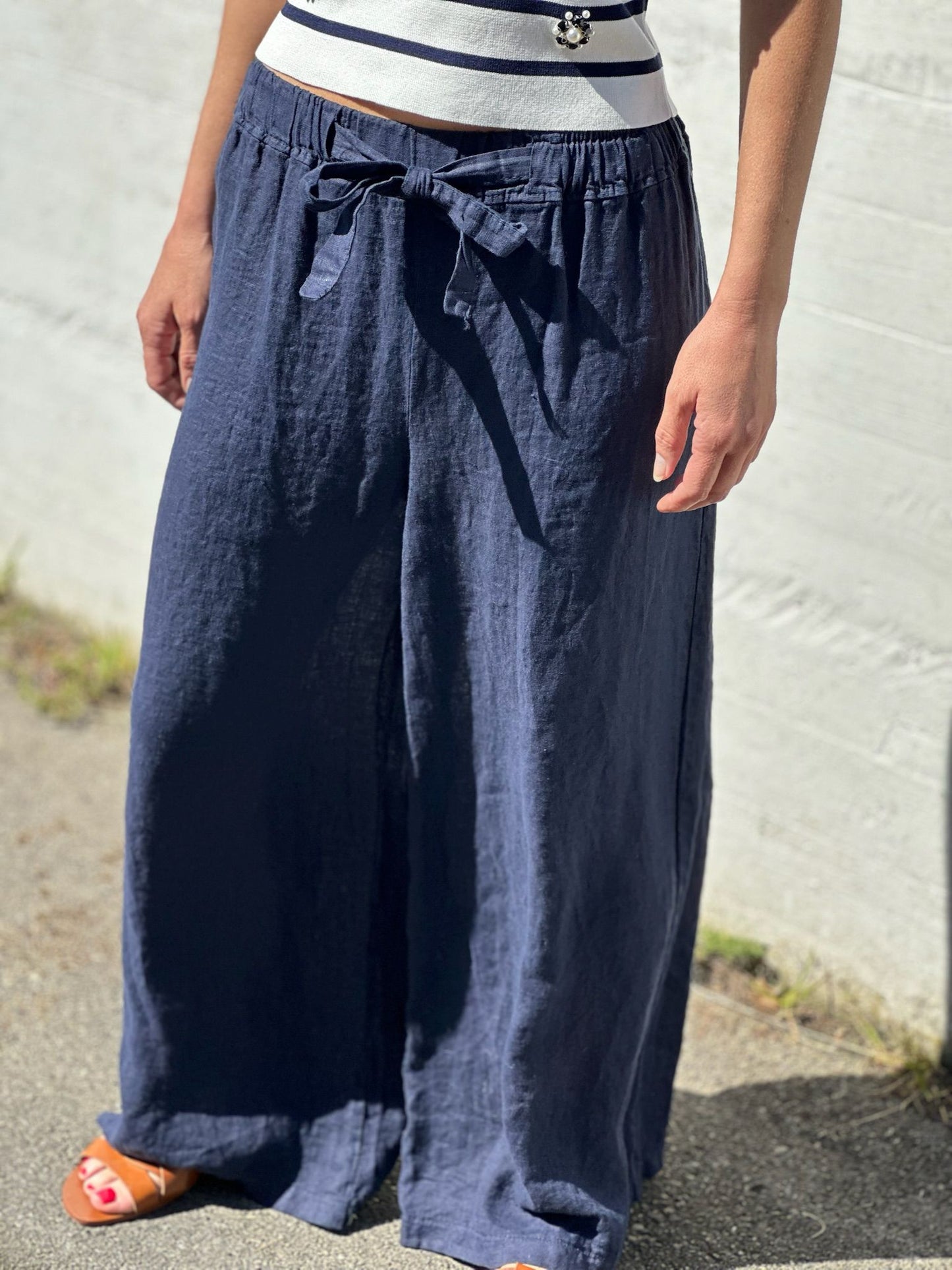 PANTALON 100% LINO